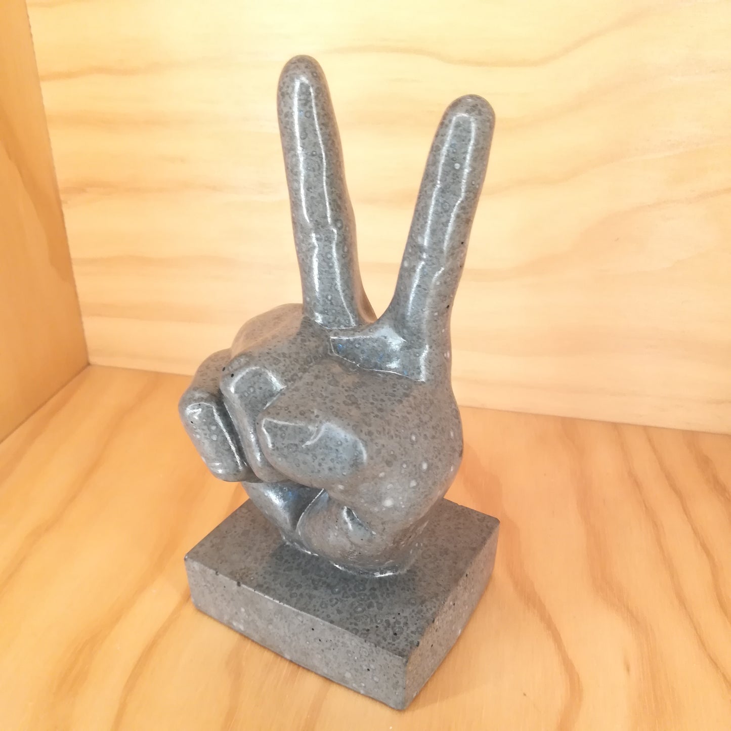 Design Space - Victory Hand In Cement 01