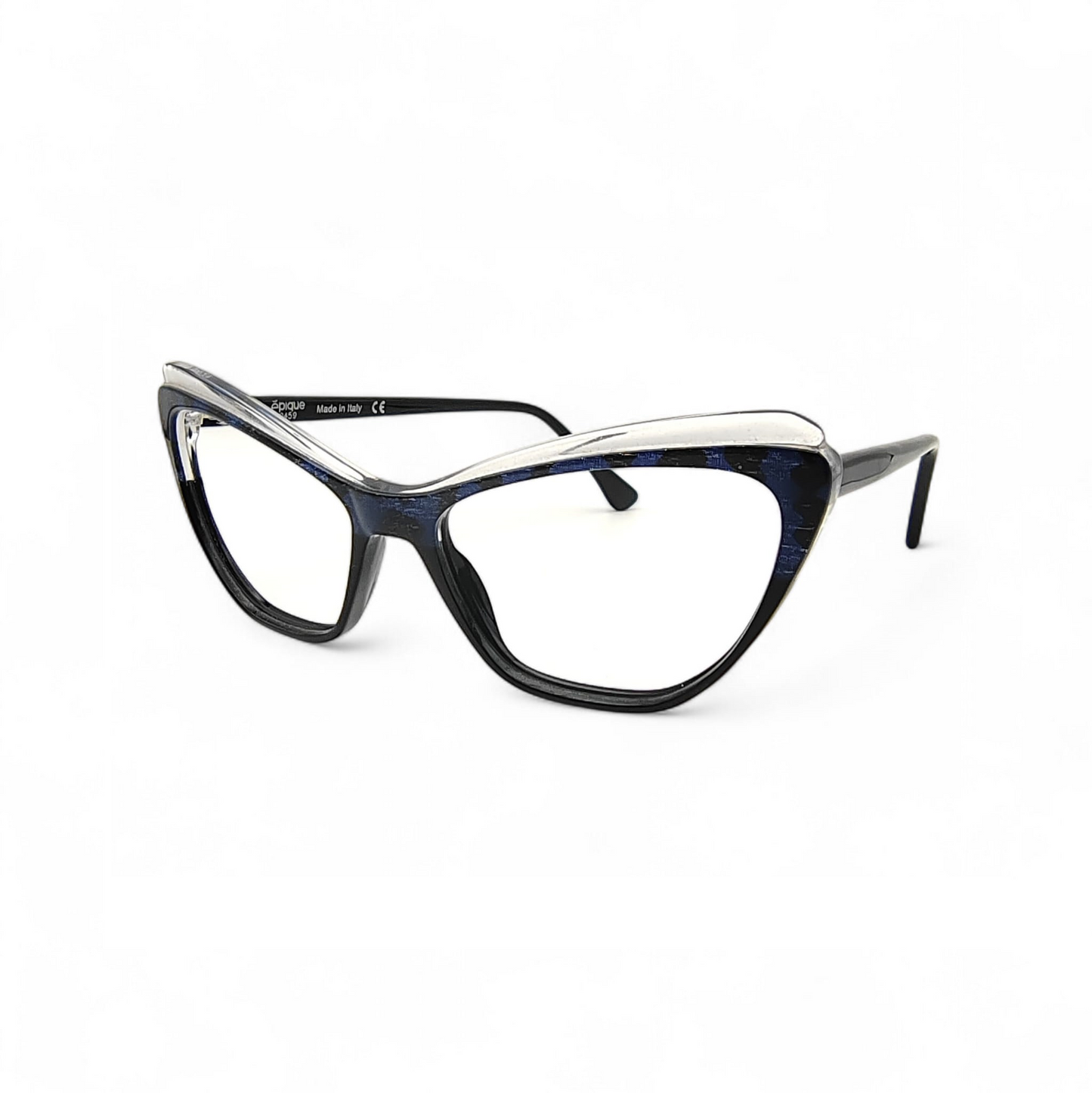 Epique CAMILLA 04 — occhiali da sole acetato Nero/Cristal/Seta Blu
