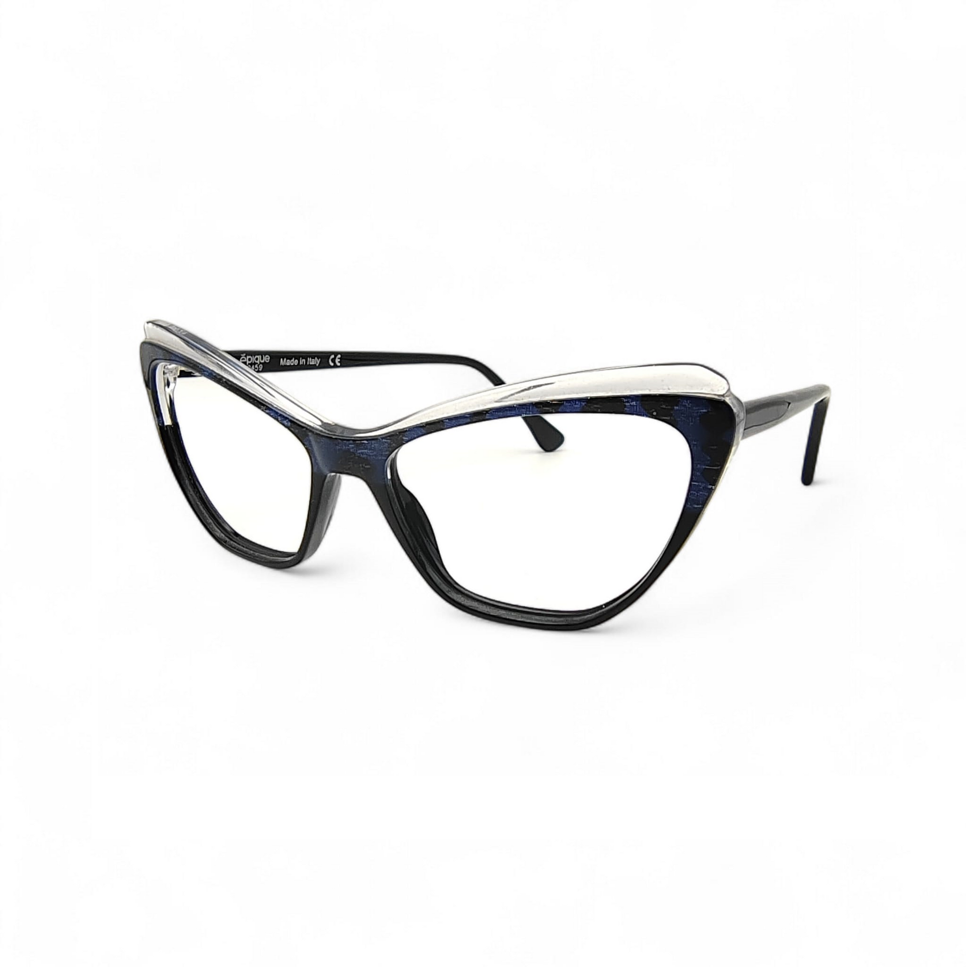 Epique CAMILLA 04 — occhiali da sole acetato Nero/Cristal/Seta Blu
